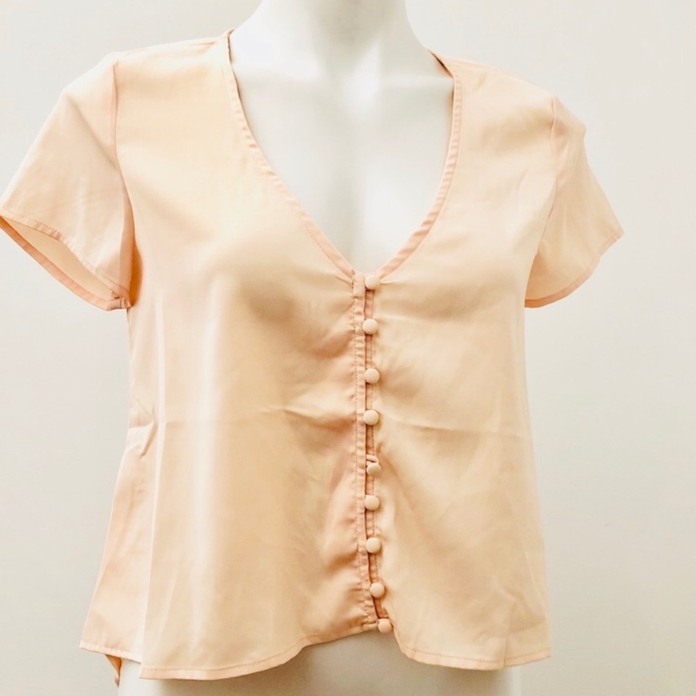 Ecru lab flowy, button down top